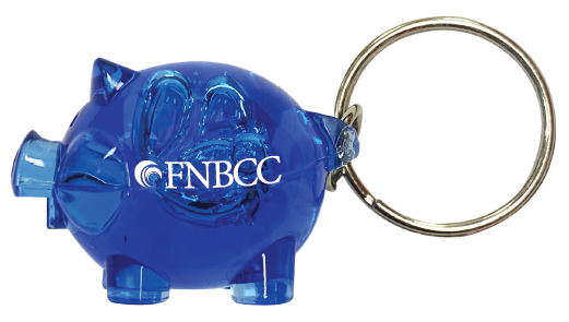 Acrylic Piggy Keychain - sold in sets of 50