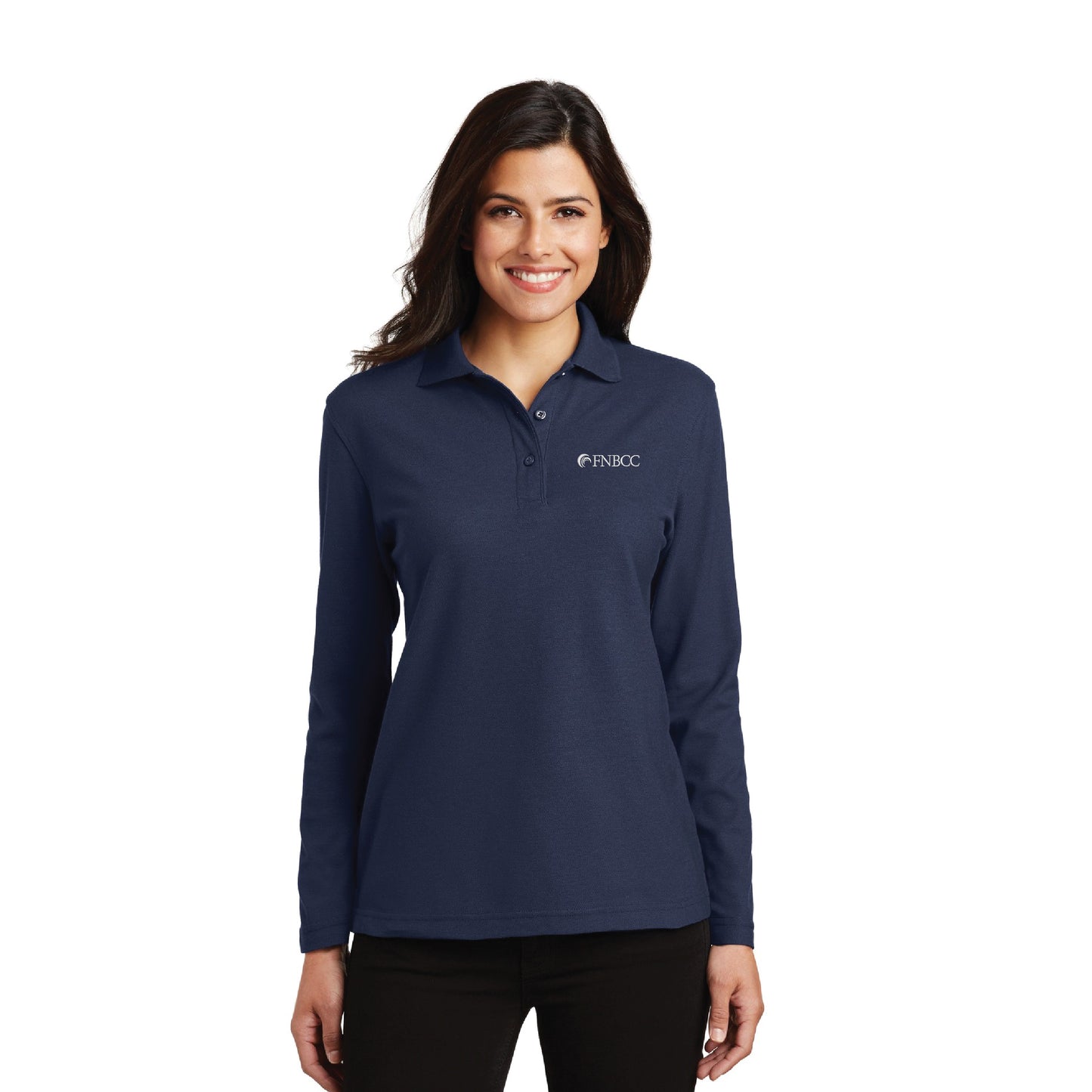 Ladies Port Authority® Silk Touch™ Long Sleeve Performance Polo Shirt - ON DEMAND ONLY